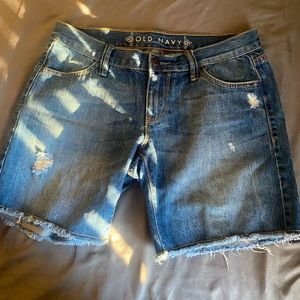 Jean shorts in a size 4 for girls
